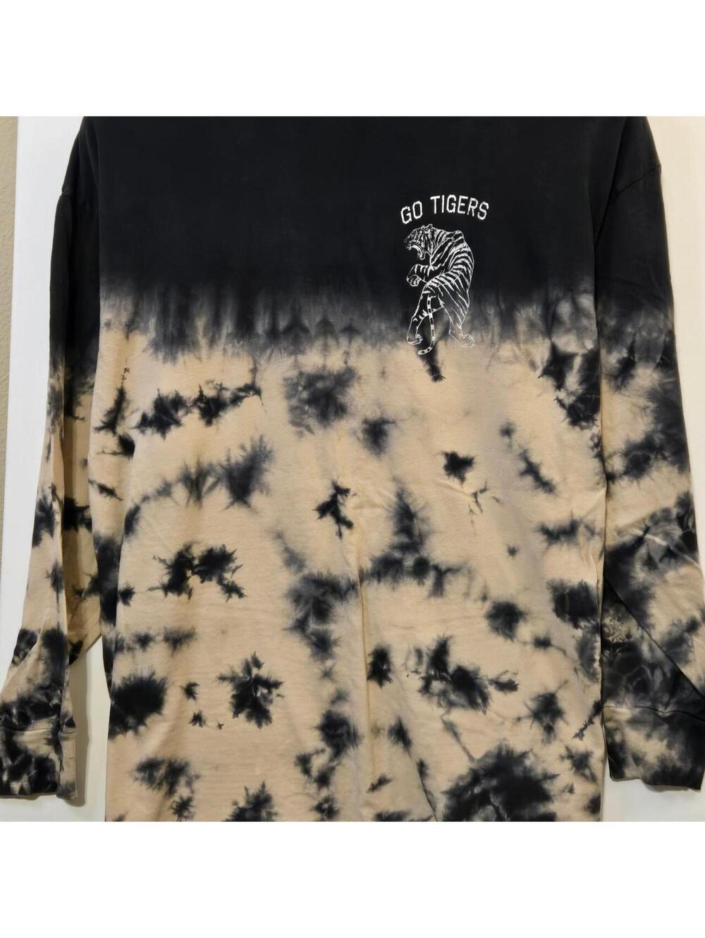 Urban Outfitters BDG Tie-Dye "Go Tigers" Long Sleeve Shirt